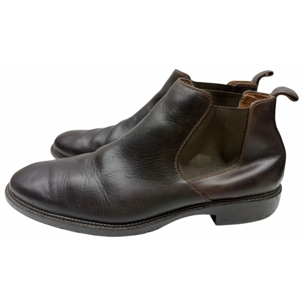 Johnston & Murphy Chelsea Brown Boots Ankle Shoes Mens Garner‎ 20-9420 13M